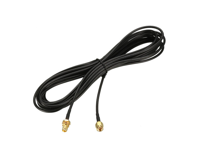 Antenna Extension Cable RP-SMA Male to RP-SMA Female Low Loss RG174 30 ft
