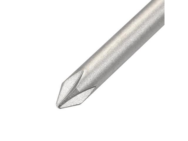 2pcs 1/4-Inch Hex Shank 200mm Length Phillips 6PH1 Magnetic Screw Driver S2 Screwdriver Bits