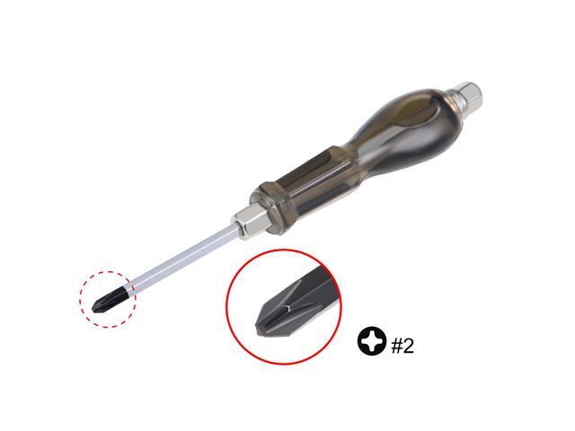 #2 Phillips Impact Screwdriver, 4-Inch Cross Point Keystone Demolition Driver, 2 Pack