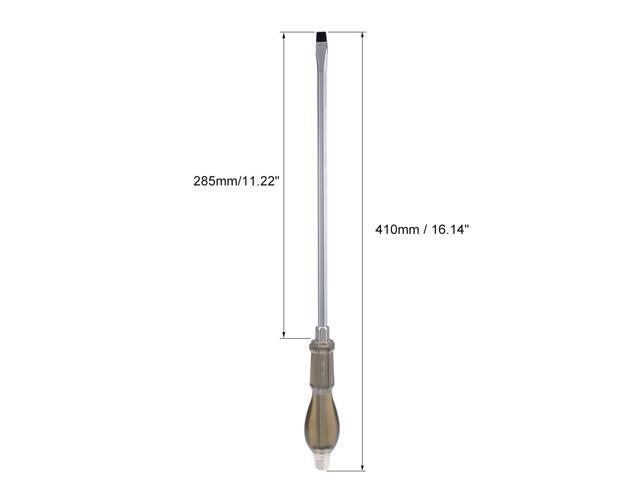 9mm Slotted Impact Screwdriver, 12-Inch Keystone Demolition Driver Magnetic, 2 Pack