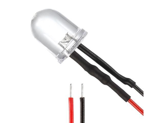 Prewired LED Light , DC 3-6V 20mA - 10mm Emerald-Green Pre-Wired Diodes Lamp 5pcs for DIY Boat Parties