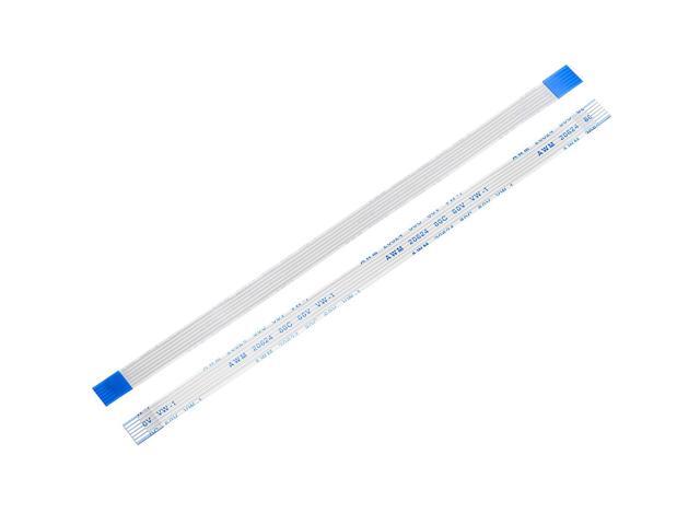 Flexible Flat Cable,150mm 1mm Pitch 6 Pins FPC FFC Flexible Ribbon Cable for LCD TV Car Audio DVD Player 10Pcs (A type)