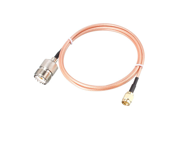 SMA Male to UHF SO-239 Female RF Coaxial Cable Low Loss RG316 Antenna Cable 3ft