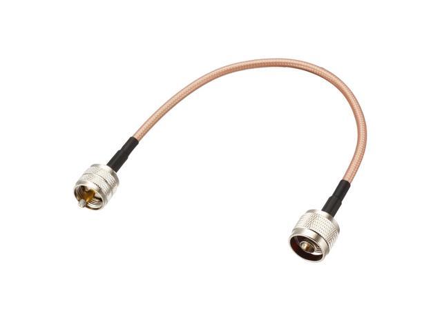 UHF (PL259) Male to N-Type Male Antenna Cable RG400 Coax Cable 0.3Meter/1Ft