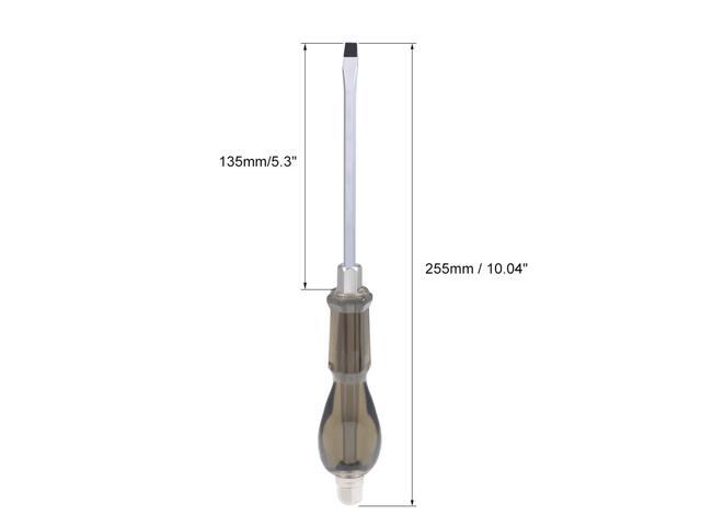7mm Slotted Impact Screwdriver, 6-Inch Keystone Demolition Driver Magnetic, 2 Pack