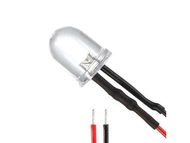 Prewired LED Light, DC 3-6V 20mA - 10mm Warm White Pre-Wired Diodes Lamp for DIY Boat Parties 18pcs