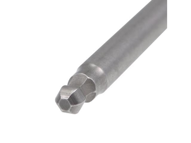5Pcs Ball End Hex Bits 1/4 Inch Hex Shank 75mm Length Magnetic 3mm Head Screwdriver S2 Screw Driver Bit