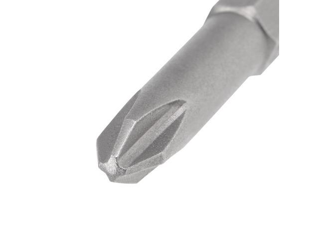 Phillips Bits 5pcs 1/4 Inch Hex Shank Magnetic Cross 6PH2 Screwdriver Bit Set 50mm Length S2 Screw Driver Kit Tools