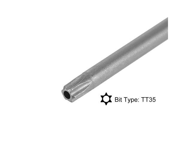 Torx Screwdriver Bits 1/4-Inch Hex Shank 150mm Length TT35 Magnetic Security Star Screw Driver S2 Bit