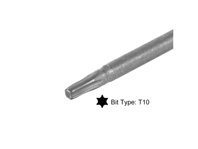 Torx Screwdriver Bits 1/4-Inch Hex Shank 150mm Length T10 Magnetic Security Star Screw Driver S2 Bit