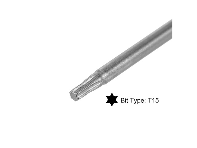 Torx Screwdriver Bits 1/4-Inch Hex Shank 150mm Length T15 Magnetic Security Star Screw Driver S2 Bit