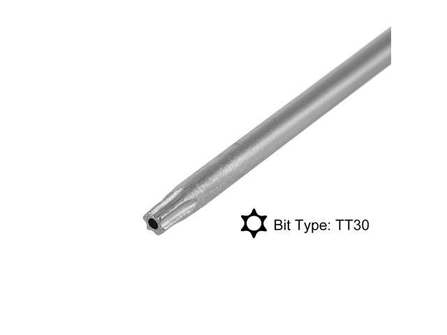 Torx Screwdriver Bits 1/4-Inch Hex Shank 150mm Length TT30 Magnetic Security Star Screw Driver S2 Bit