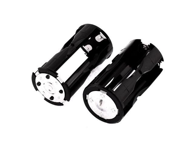 Photos - Power Tool Battery Unique Bargains Round Battery Holder Container Case 2Pcs for 4 x AAA Batteries a15100700ux 