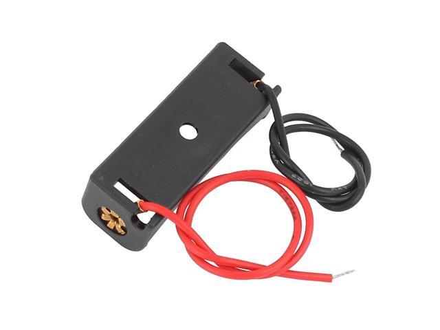 Dual Wires Spring Clip Black Plastic Batteries Case Holder for 12V/23A N Battery 7Pcs