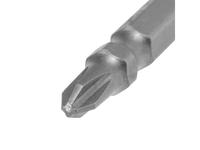 Phillips Bits 5pcs 1/4 Inch Hex Shank 65mm Length Magnetic Slotted Screwdriver 5PH2/SL5 Double Head Screw Driver Bits S2 Alloy Steel