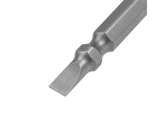 Phillips Bits 5pcs 1/4 Inch Hex Shank 65mm Length Magnetic Slotted Screwdriver 5PH2/SL5 Double Head Screw Driver Bits S2 Alloy Steel