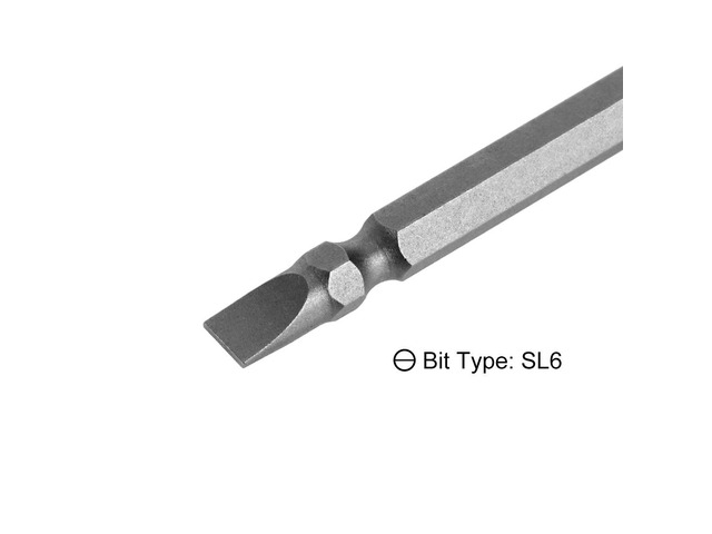 1/4inch Hex Shank 150mm Length Magnetic Screwdriver SL6/PH2 Slotted-Phillips Double-Head Screwdriver Bits S2 Alloy Steel