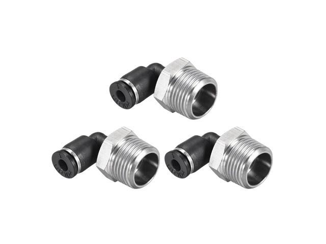 Photos - Other Power Tools Unique Bargains Push To Connect Tube Fitting Male Elbow 4mm Tube OD X 3/8 NPT Thread Pneum 