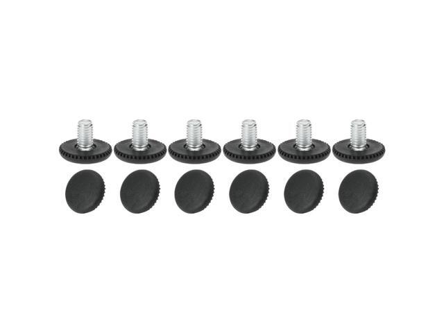 M8 x 10 x 25mm Leveling Feet Adjustable Leveler Floor Protector for House Furniture Chair Table Desk Leg 12pcs