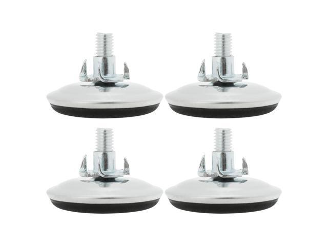 M8 x 20 x 50mm Screw on Furniture Glide Leveling Feet Equipment Protector Adjuster Cover with T-nuts for Machine Chair Leg 4pcs