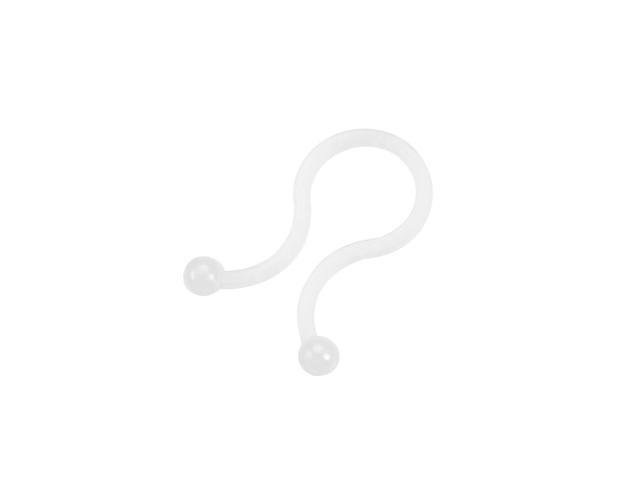 uxcell Twist Lock Cable Wire Ties Nylon U Shape 10.5mm Dia White 100pcs