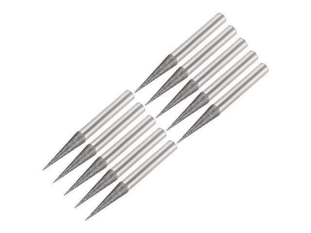 Photos - Other Power Tools Unique Bargains Diamond Burrs Grinding Drill Bits for Carving Rotary Tool 1/4-Inch Shank 6 