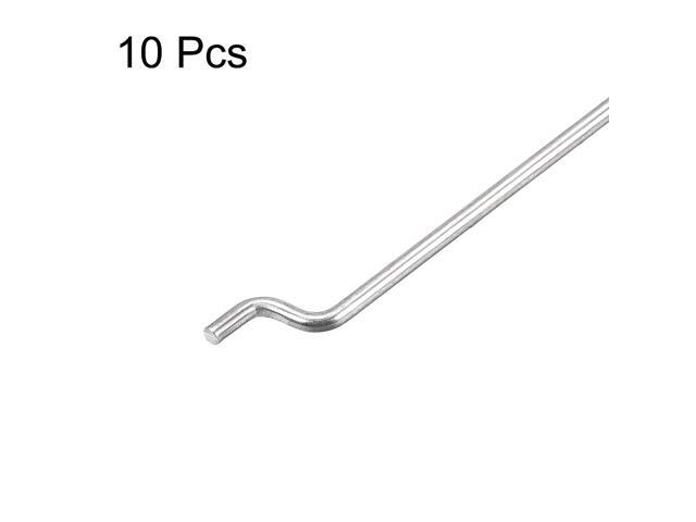 1.2mm x 260mm (10 Inch) Steel Z Pull/Push Rods Parts for RC Airplane Plane Boat Replacement (Pack of 10)
