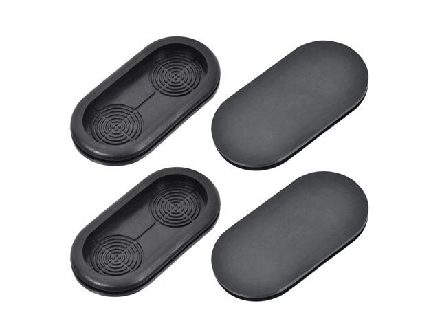 Wire Protector Oil Resistant Armature Oval Rubber Grommets 35x75mm Mounting Dia 4Pcs