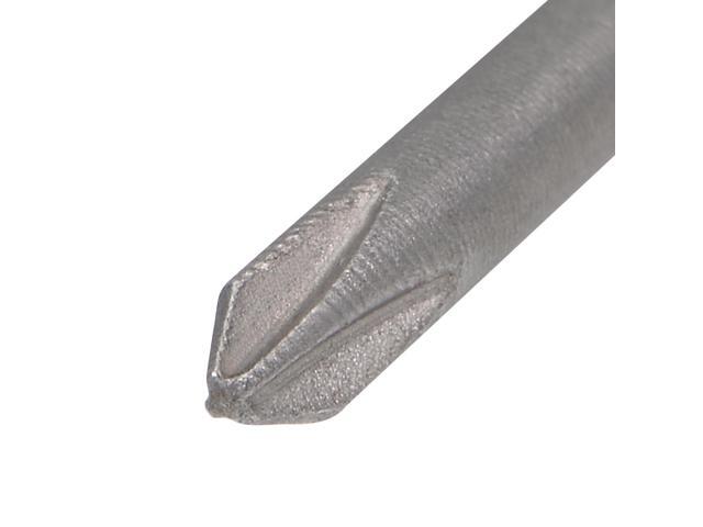 5 Pcs 3mm PH0 Magnetic Phillips Screwdriver Bits, 1/4 Inch Hex Shank 3.94-inch Length S2 Power Tool