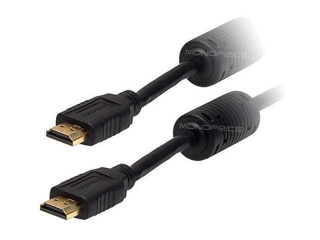 Monoprice HDMI Cable - 6 Feet - Black High Speed, 4K@60Hz, HDR, 18Gbps, YUV 4:4:4, 28AWG, Compatible with UHD TV and More - Select Series