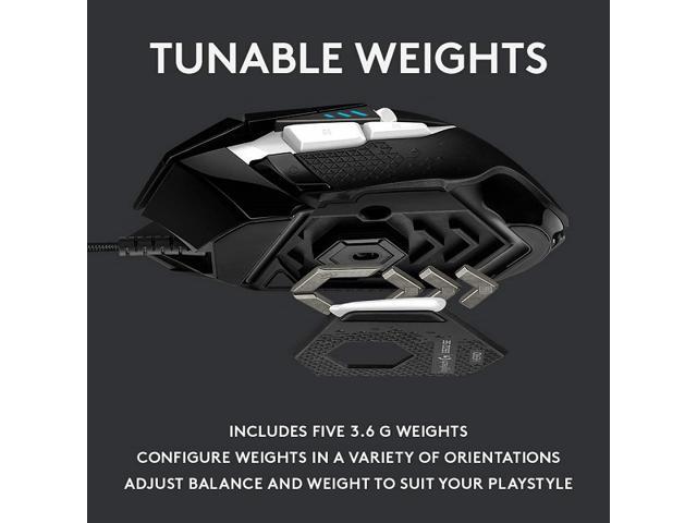 Logitech - G502 HERO SE Wired Optical Gaming Mouse with RGB Lighting - Wired - Black - image 12