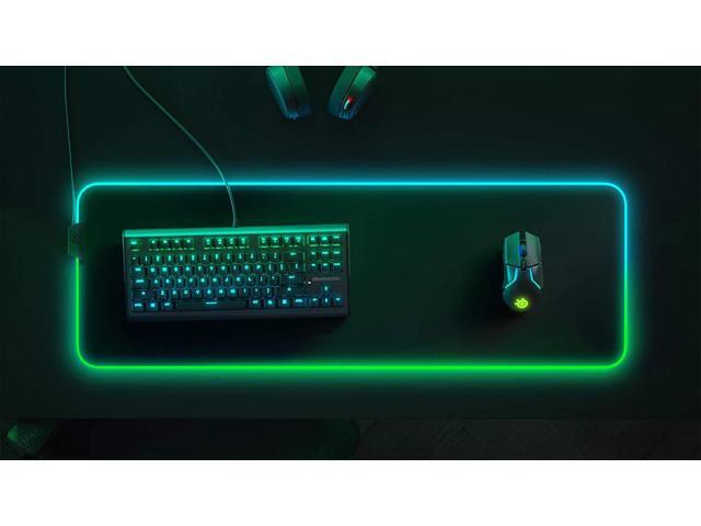 SteelSeries - QcK Prism Cloth Gaming Mouse Pad with 2-Zone RGB Illumination XL - Black - image 3
