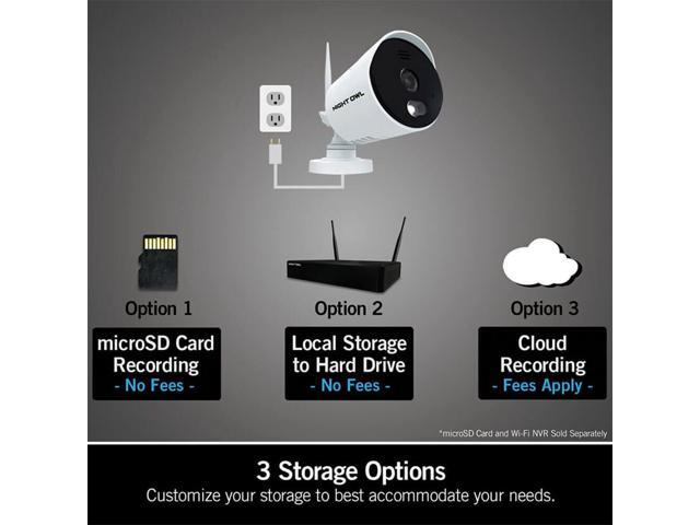 Night Owl - 1080p HD Wi-Fi IP Camera with Built-In Spotlight - White - image 5