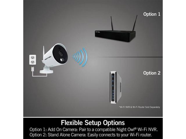 Night Owl - 1080p HD Wi-Fi IP Camera with Built-In Spotlight - White - image 4