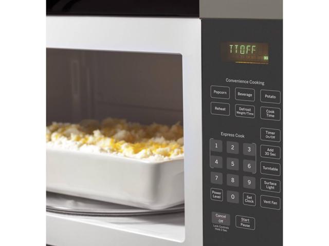 GE - 1.6 Cu. Ft. Over-the-Range Microwave with Convenience Cooking Controls - Slate - image 4