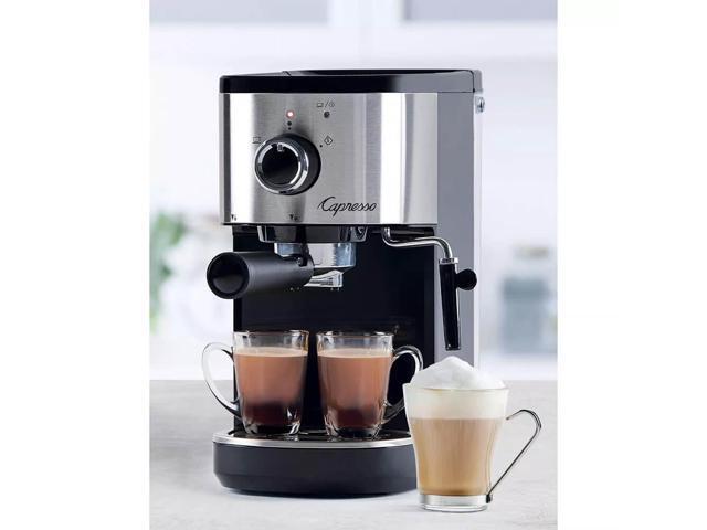 Capresso 12005 Compact Espresso and Cappuccino Machine - Black/Stainless