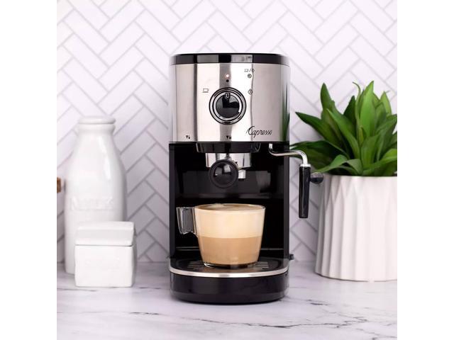 Capresso 12005 Compact Espresso and Cappuccino Machine - Black/Stainless