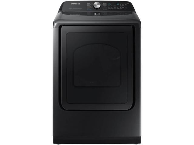 Samsung DVE52A5500V 7.4 Cu. Ft. Brushed Black Smart Electric Dryer with Steam Sanitize+ photo