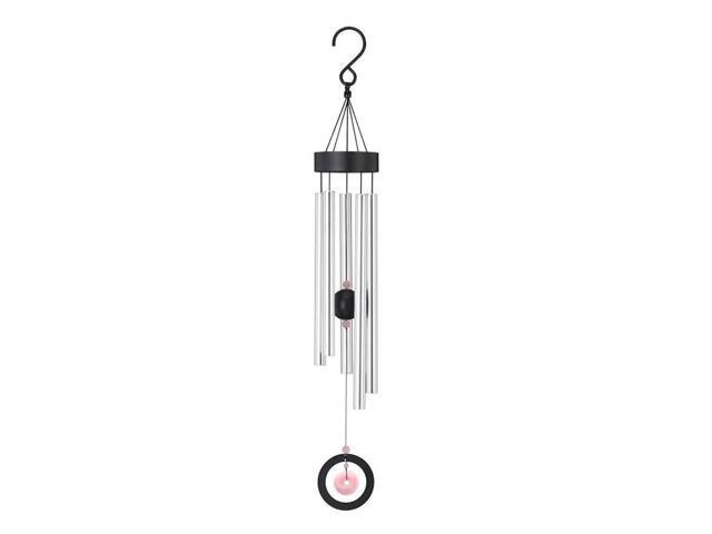 Regal REGL11434 32 inch Healing Stone Wind Chime - Rose Quartz