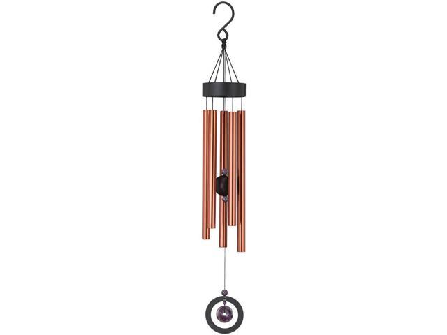 Regal REGL11431 32 inch Healing Stone Wind Chime - Amethyst