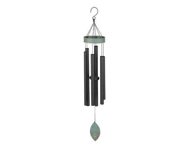 Regal REGL11164 32 inch Patina Breeze Wind Chime - Black