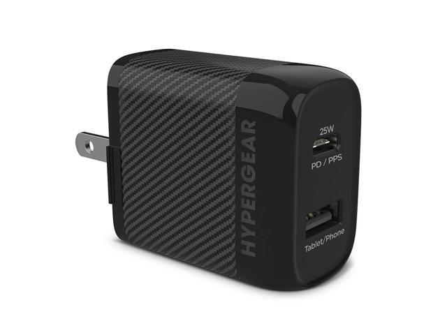 Hypergear 15625 SpeedBoost 25W PD Dual Output Wall Charger - Black