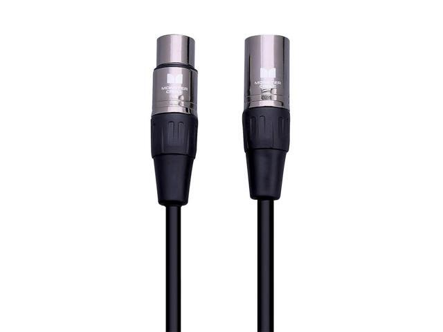 Monster CLASM5W 5 Ft Prolink Classic Microphone Cable - Silver Contact XLRs