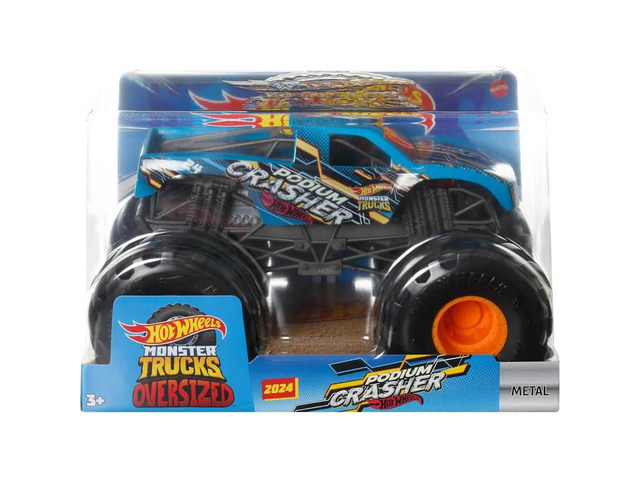 Mattel HTM92 Hot Wheels Monster Trucks Oversized Monster Truck - Podium Crasher