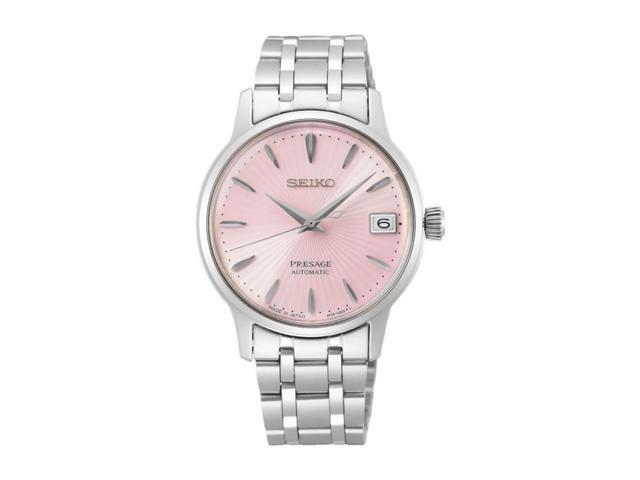 Seiko SRP839 Presage Automatic - Ice Pink/Stainless w/ Date Calendar - 33.8mm