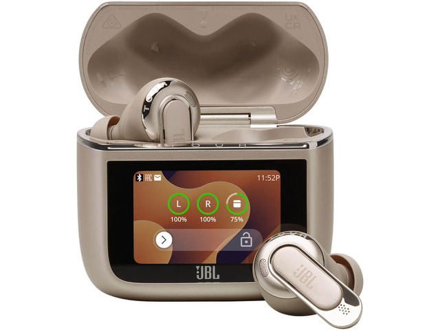 JBL TOURPRO3LTT Tour Pro 3 Wireless Noise Cancelling Earbuds with Smart Charging Case - Latte