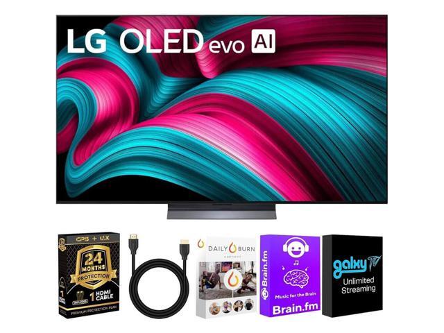 LG OLED55C5KIT1 OLED evo AI 4K Smart TV w/A9 Gen8, 144Hz, Dolby Vision/Atmos, HDR10, AI Upscaling, Alexa + UAX 4K HDMI