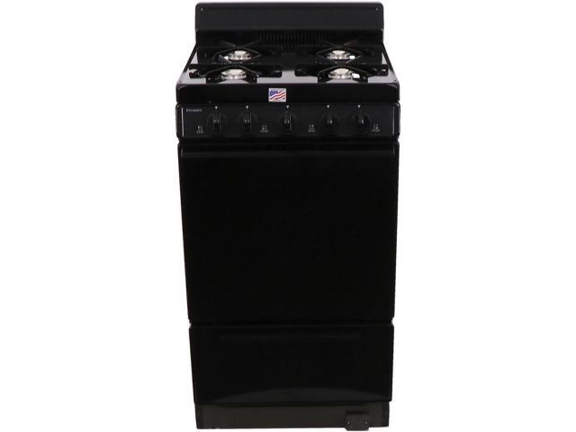 Premier BAK100BP 2.4 Cu. Ft. Black Freestanding Gas Range