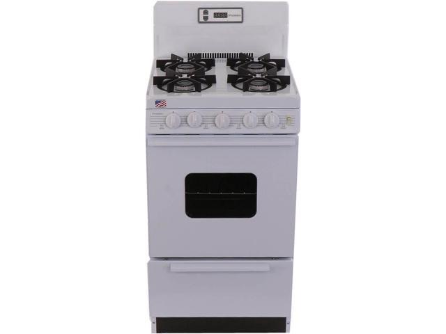 Premier SHK220OP 2.4 Cu. Ft. White Freestanding Gas Range