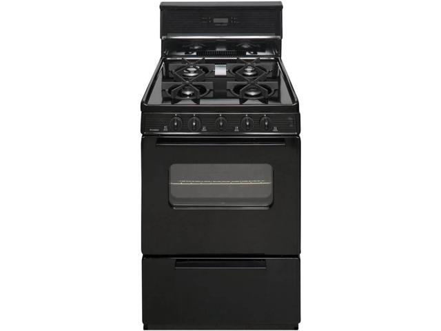 Premier SJK240BP 3 Cu. Ft. Black Freestanding Gas Range